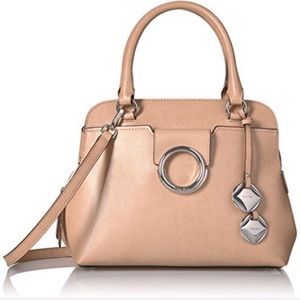 Calvin Klein Reese Mercury Satchel Tote Oatmeal